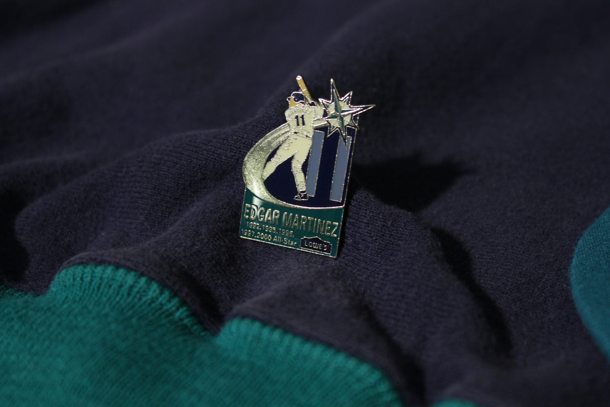 Seattle Mariners Vintage 90's Edgar Martinez Set Hat Sweatshirt All Star Pin Lowes