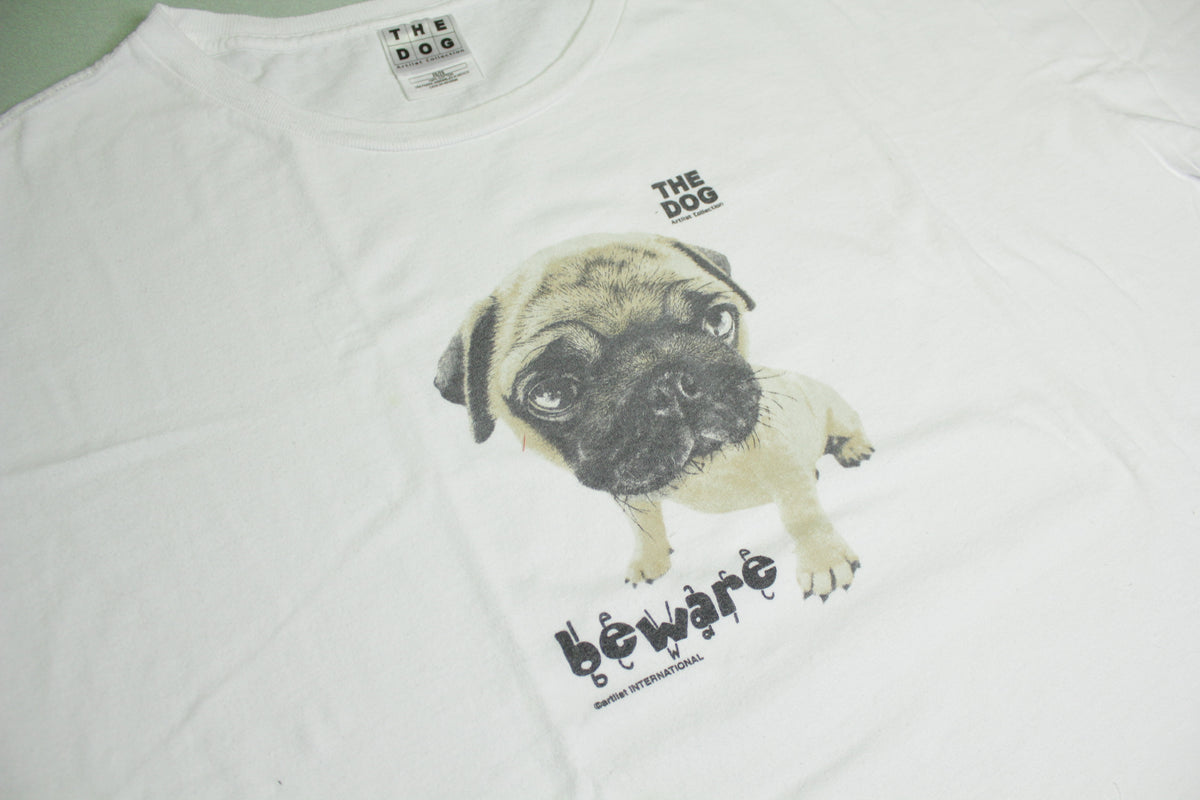 The Dog Pug Beware Artiist International Collection T-Shirt