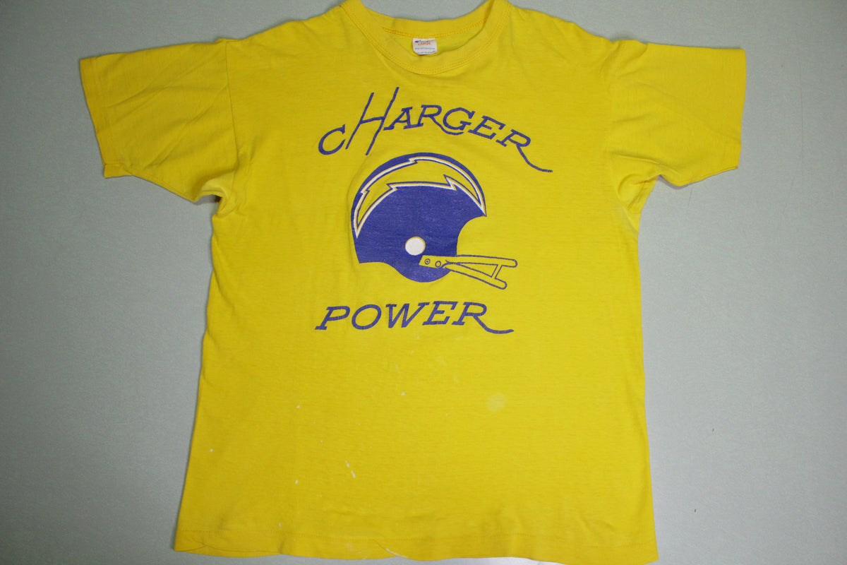 San Diego Chargers Power Vintage Champion Tag 80's Single Stitch