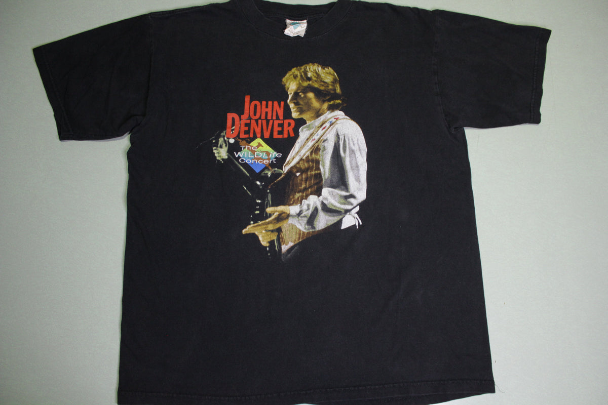 John Denver Vintage 1995 The Wildlife Concert 90's Folk Rock T-Shirt