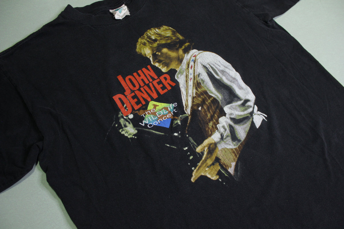 John Denver Vintage 1995 The Wildlife Concert 90's Folk Rock T-Shirt
