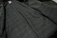 Carhartt C52 MOS Western Ranch Coat Blanket Lined Drawstring Waist 2XL Tall Moss Green