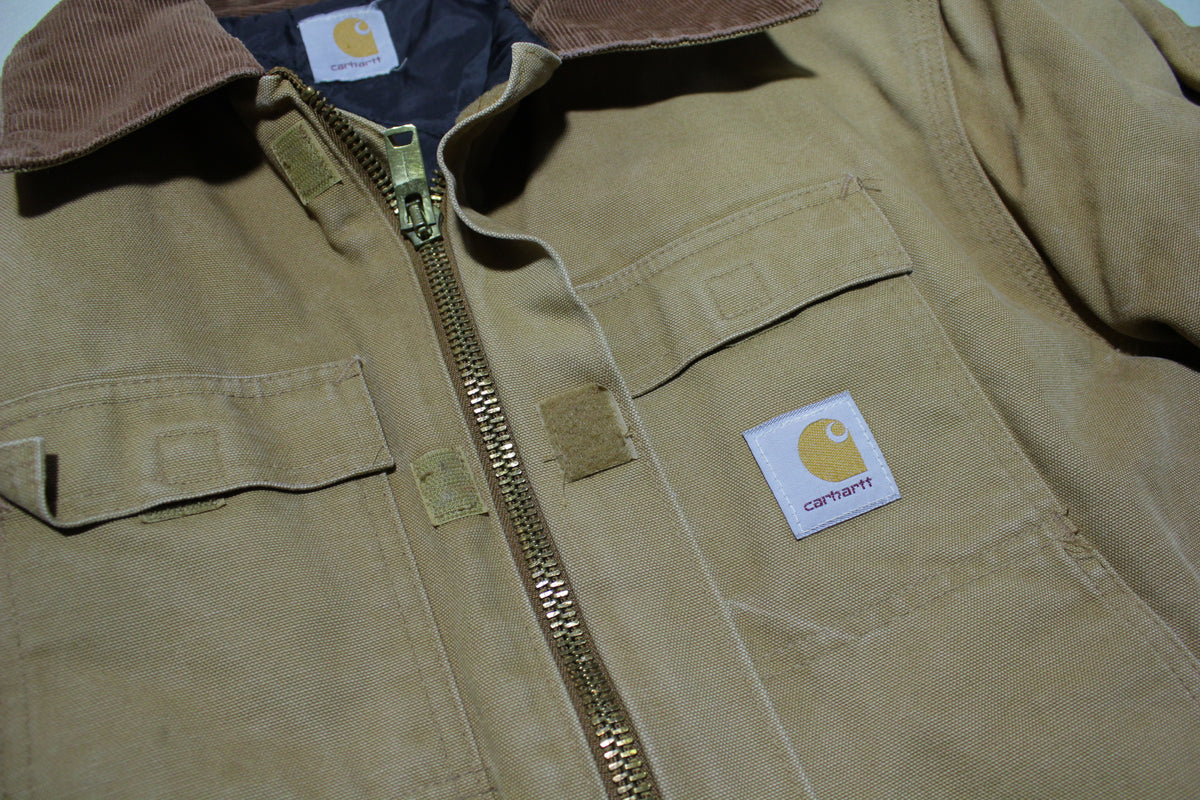 Carhartt C26 BRN Arctic Quilt Lined Drawstring Waist C003 Traditional Work Coat Jacket