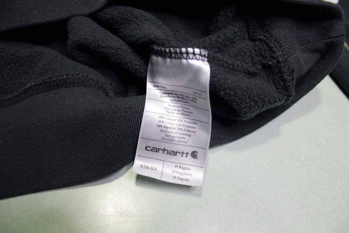 Carhartt K288 BLK Black Pullover Construction Hoodie Sweatshirt