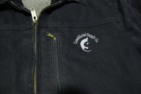 Carhartt C61 BLK Sherpa Fleece Lined Chore Duck Canvas Jacket Workwear Coat