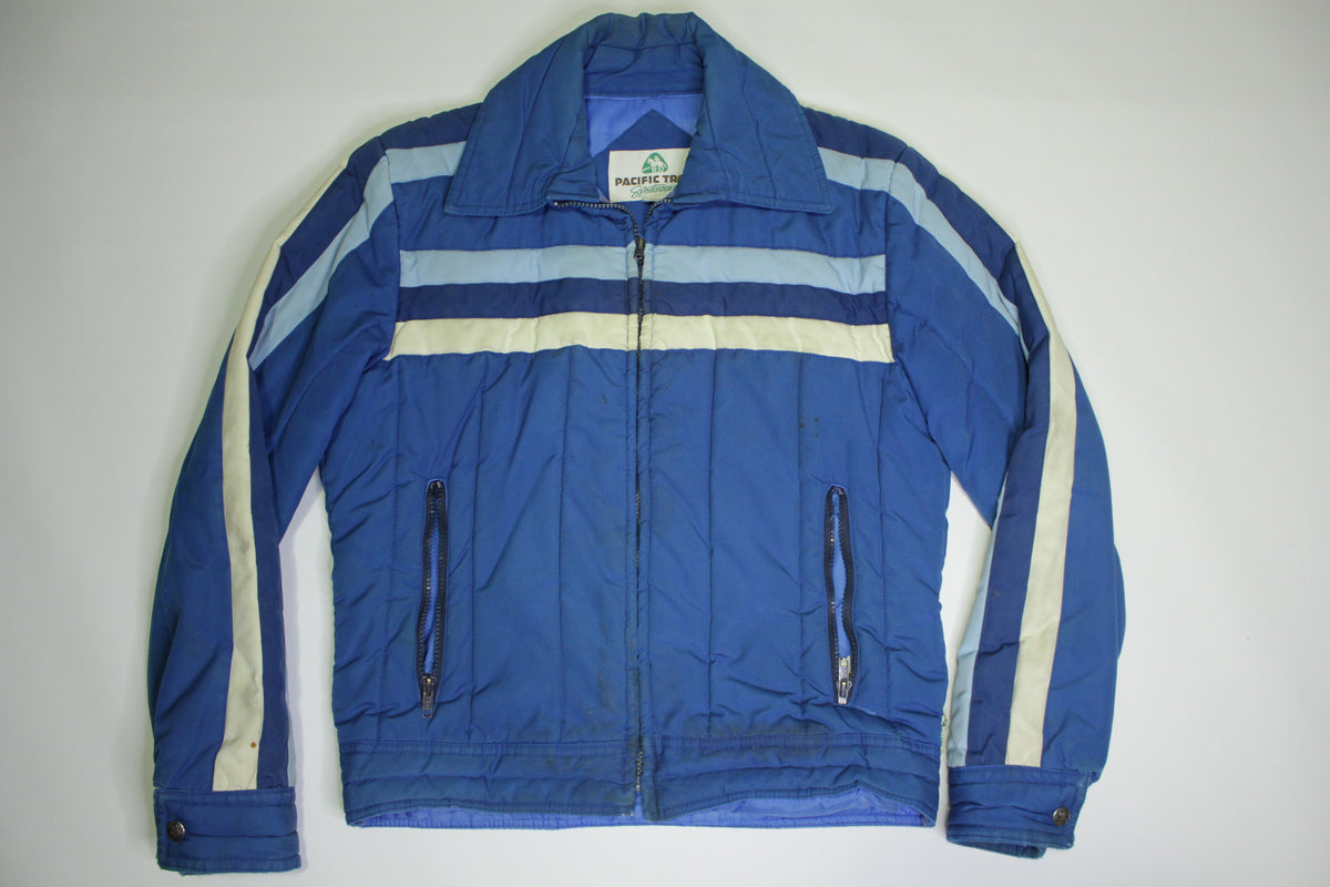 Pacific Trail Sportswear Vintage 80's Puffer Striped Ski Jacket