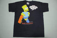 Bart Simpson Cool Your Jets Vintage 1990 Single Stitch SSI Movie Promo T-Shirt