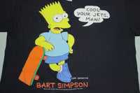 Bart Simpson Cool Your Jets Vintage 1990 Single Stitch SSI Movie Promo T-Shirt