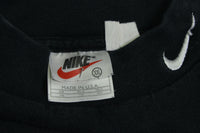 Nike Long Sleeve Mock Turtle Neck Collar Vintage 90's Made in USA Black 2XL T-Shirt