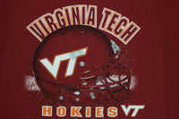 Virginia Tech Hokies Vintage 90s Starter Football Helmet T-Shirt
