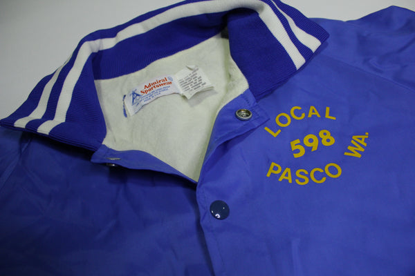 Pipefitters UA Vintage 80's Plumbers Steamfitters Local 598 Pasco Deadstock Union Jacket