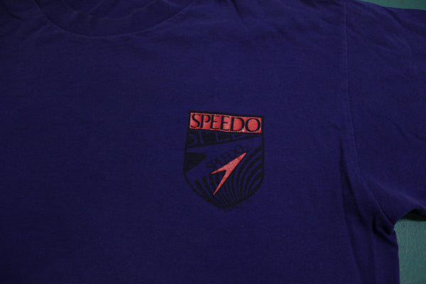 Speedo Vintage 90s Single Stitch Blue Single Stitch T-Shirt