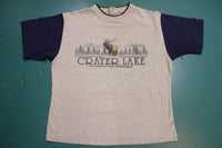 Crater Lake Oregon Vintage 90s Two Tone Wild Elk T-Shirt