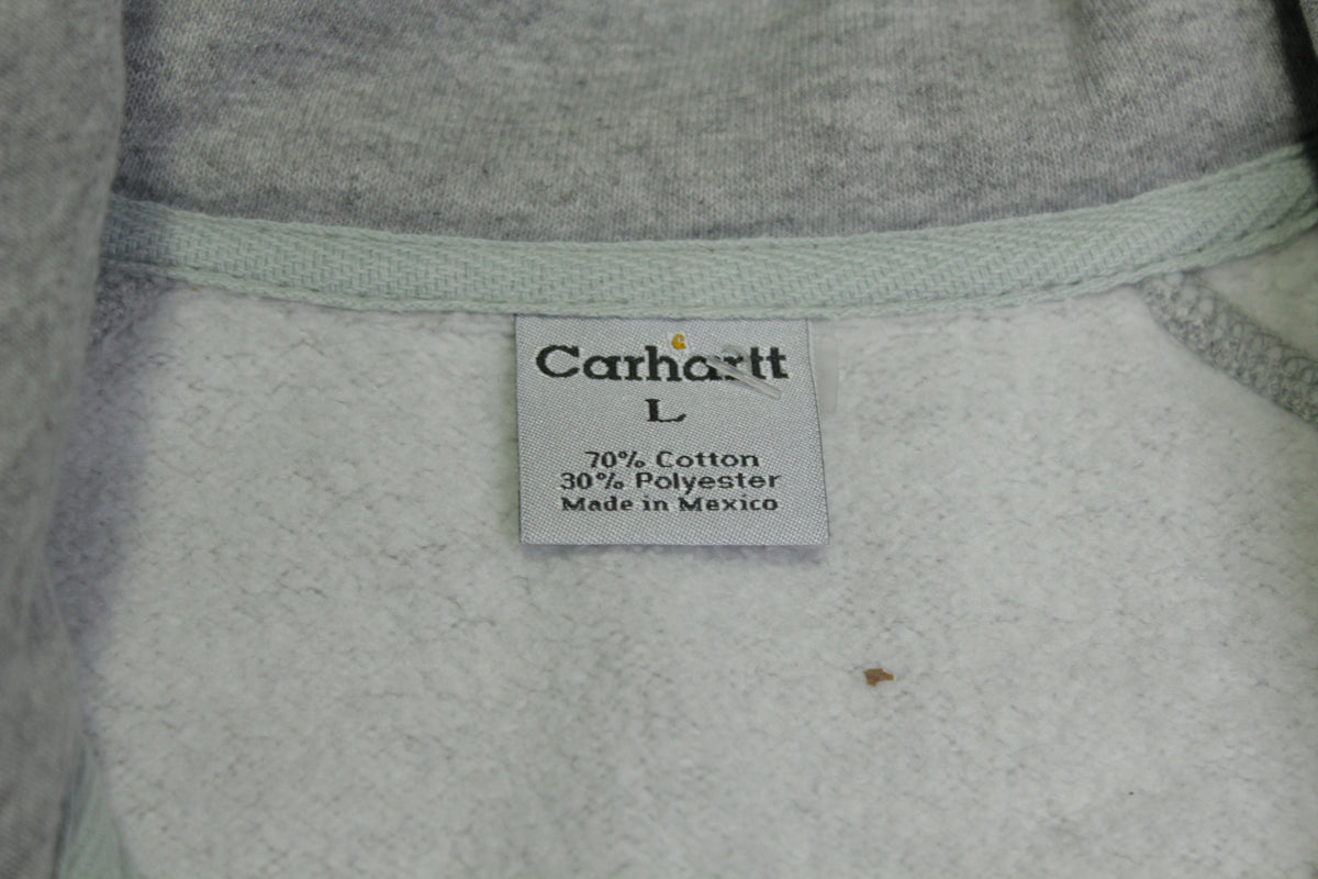 Carhartt K503 Pullover Quarter Zip With Pockets Construction Work Sweatshirt