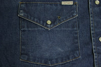 Carhartt SU008 Vintage Rugged Outdoor Wear Pearl Snap Button Up Western Work Shirt
