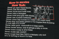 How To Survive New York Vintage 90's Subway T-Shirt