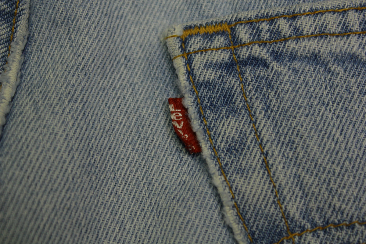 Levis 550 Red Tab Vintage 90's Made in USA Blue Denim Grunge Relaxed Fit Jeans