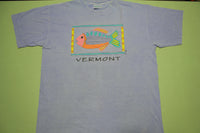 Fresh Produce Vintage Vermont Fish Single Stitch Made in USA Art T-Shirt