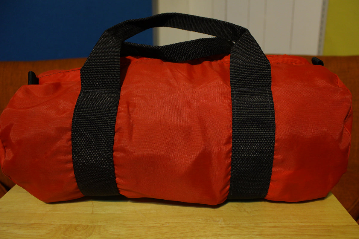 Outdoor Products 80's Fire Engine Red Duffle Gym Bag Vintage 1980's Carry Nylon