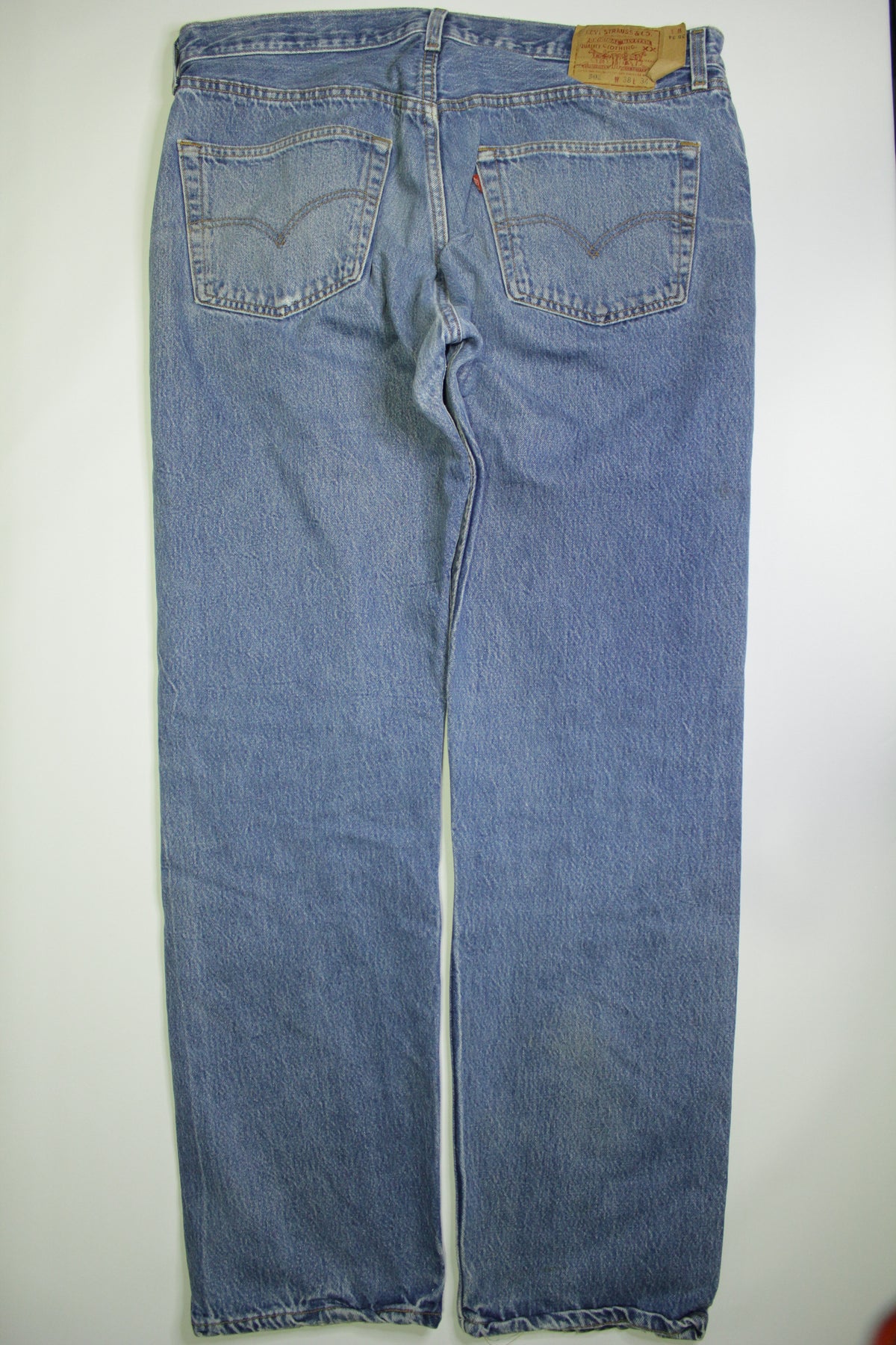 Levis 501 Red Tab Vintage 90's Made in USA Blue Denim Grunge Rocker Jeans