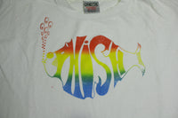 Phish Rainbow Bubbles Fish Single Stitch 90's Oneita Concert Tour Band T-Shirt