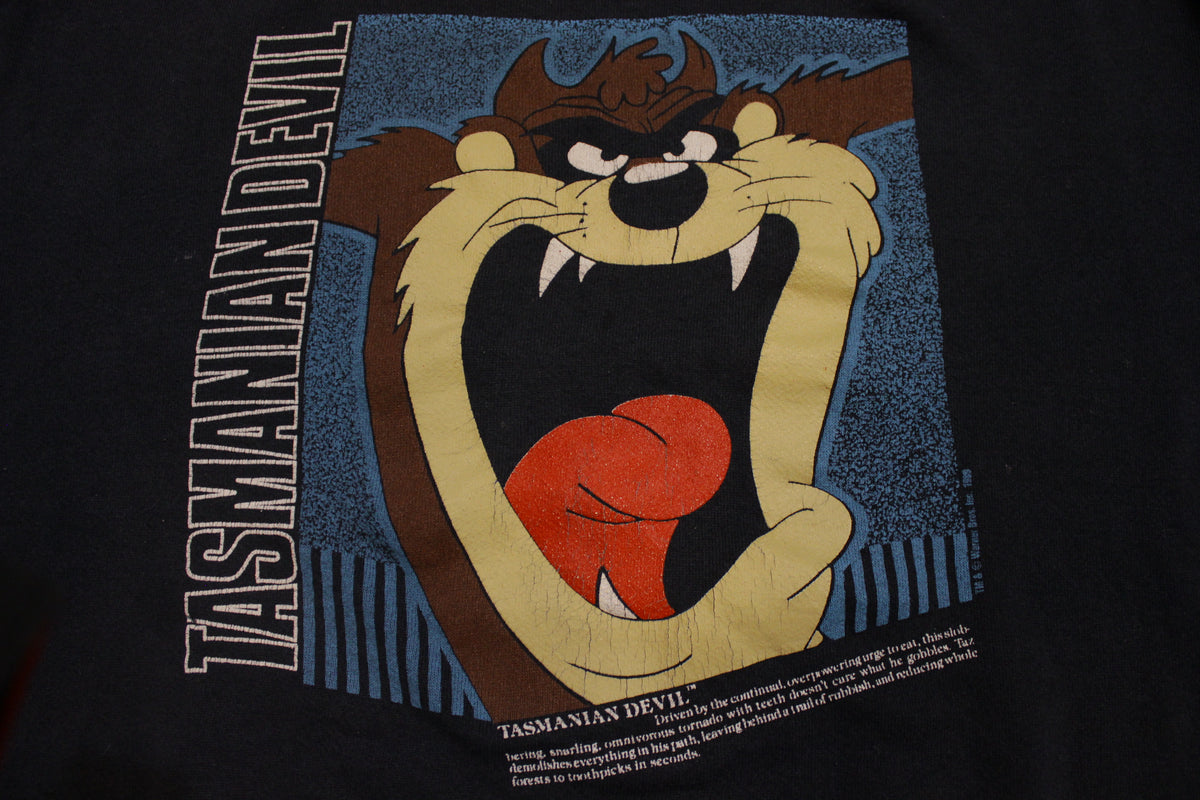 Tazmanian Devil 1989 Vintage Warner Bros Taz Crewneck Sweatshirt