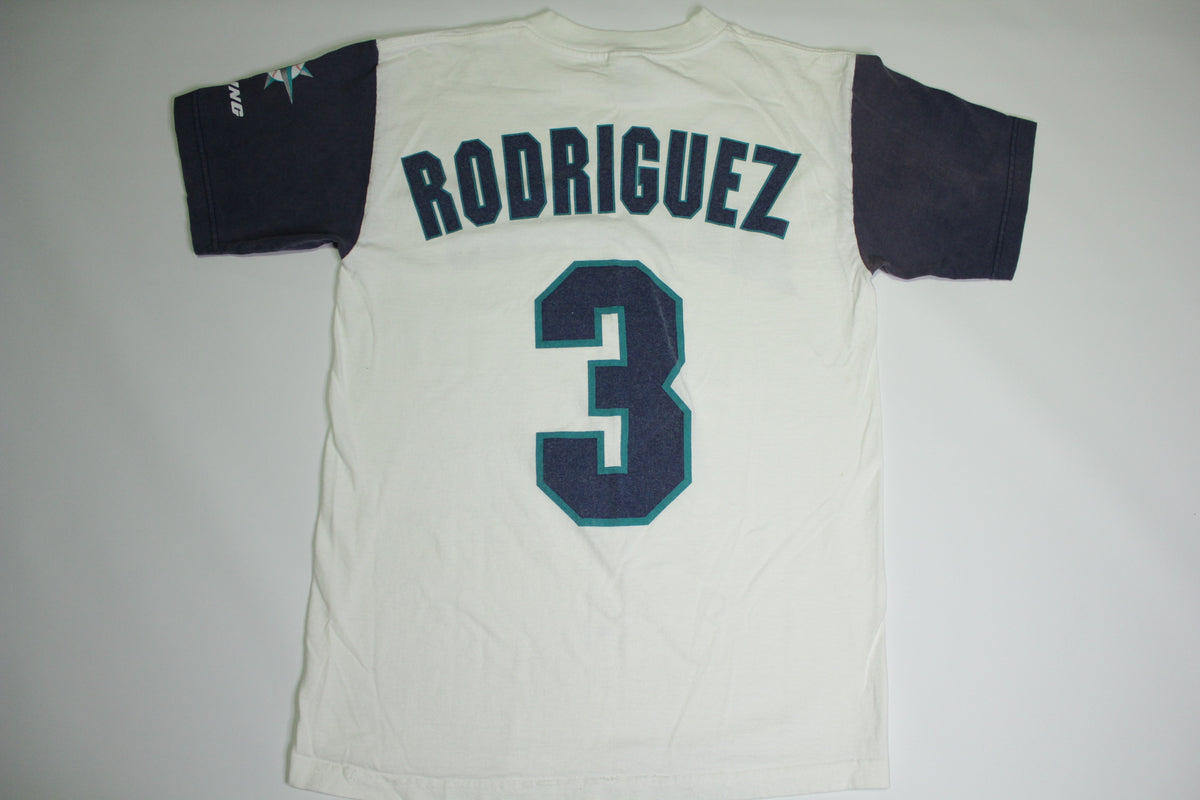 Seattle Mariners Alex Rodriguez Vintage 90's M's Baseball A-Rod #3 1997 T-Shirt