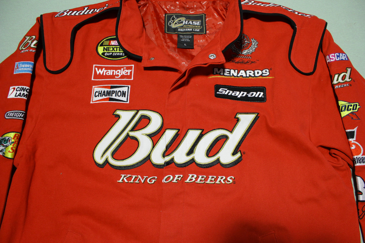 Nascar DALE EARNHARDT Jr #8 Bud King of Beers Cotton Nascar Racing Jacket