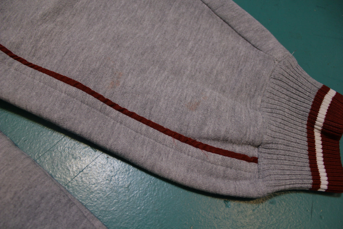 WSU Cougars Pullman Washington Vintage Lee Sport Pinstripe Embroidered Sweatshirt