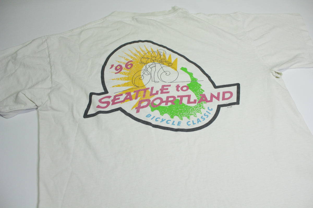 Seattle to Portland 1996 Bicycle Classic Vintage 90's Oneita T-Shirt