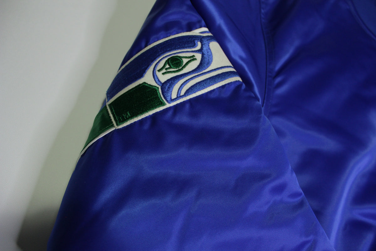 Seattle Seahawks Vintage Pro Line Starter 1980s Made in USA Mint Starter Coach Jacket