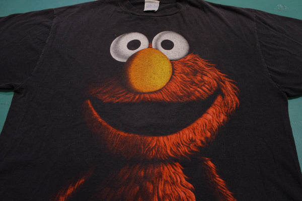Elmo Large Print Vintage Jim Henson Sesame Street 90s Puppet Tshirt