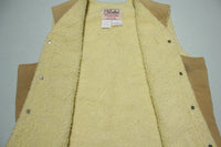 Walls Blizzard Pruf Vintage 90's Made in USA Sherpa Lined Canvas Work Vest
