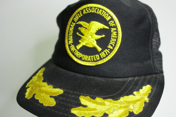 National Rifle Association NRA Patch Vintage 90's Trucker Snapback Adjustable Hat