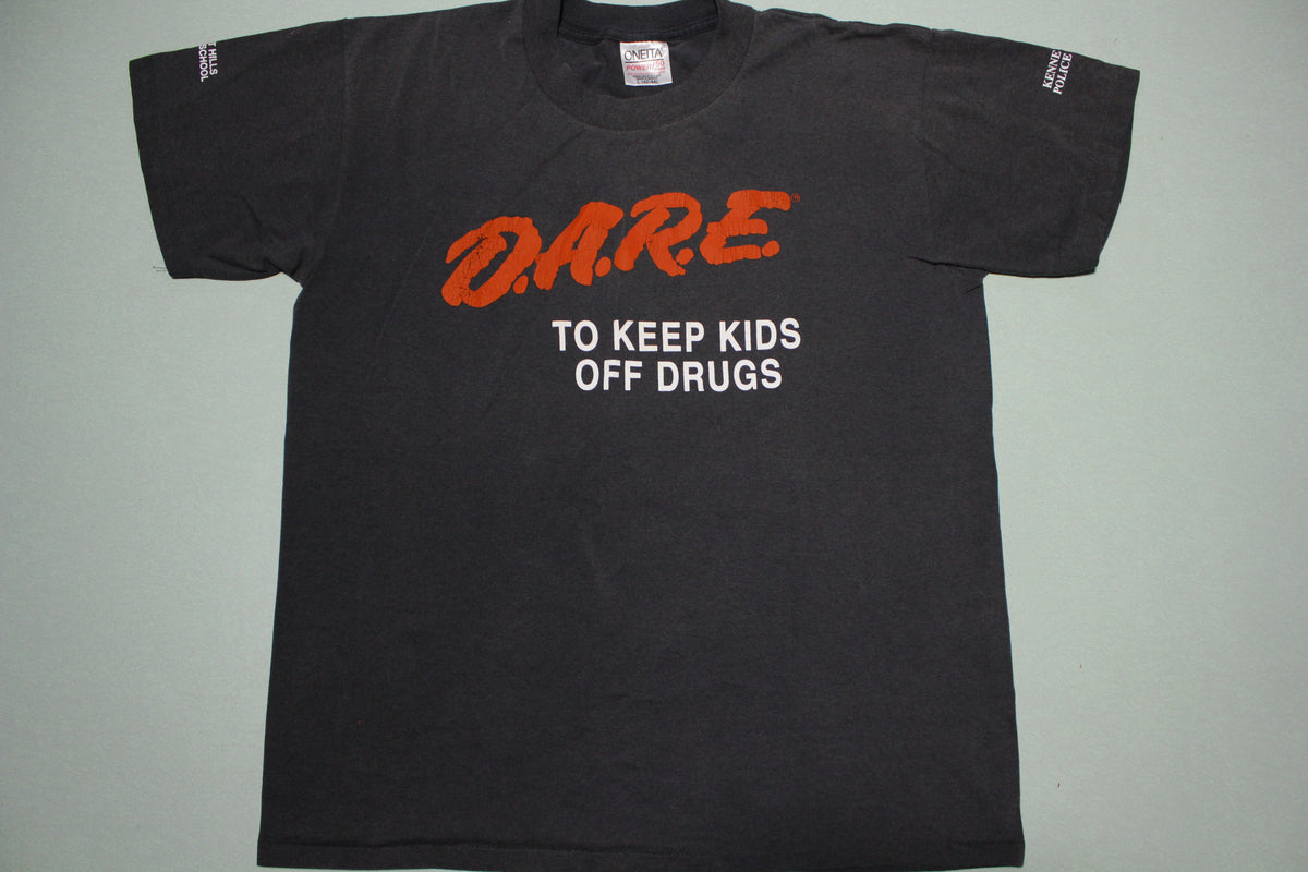 DARE To Keep Kids Off Drugs Vintage 90's USA Single Stitch T-Shirt