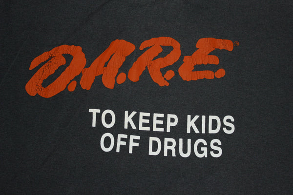 DARE To Keep Kids Off Drugs Vintage 90's USA Single Stitch T-Shirt