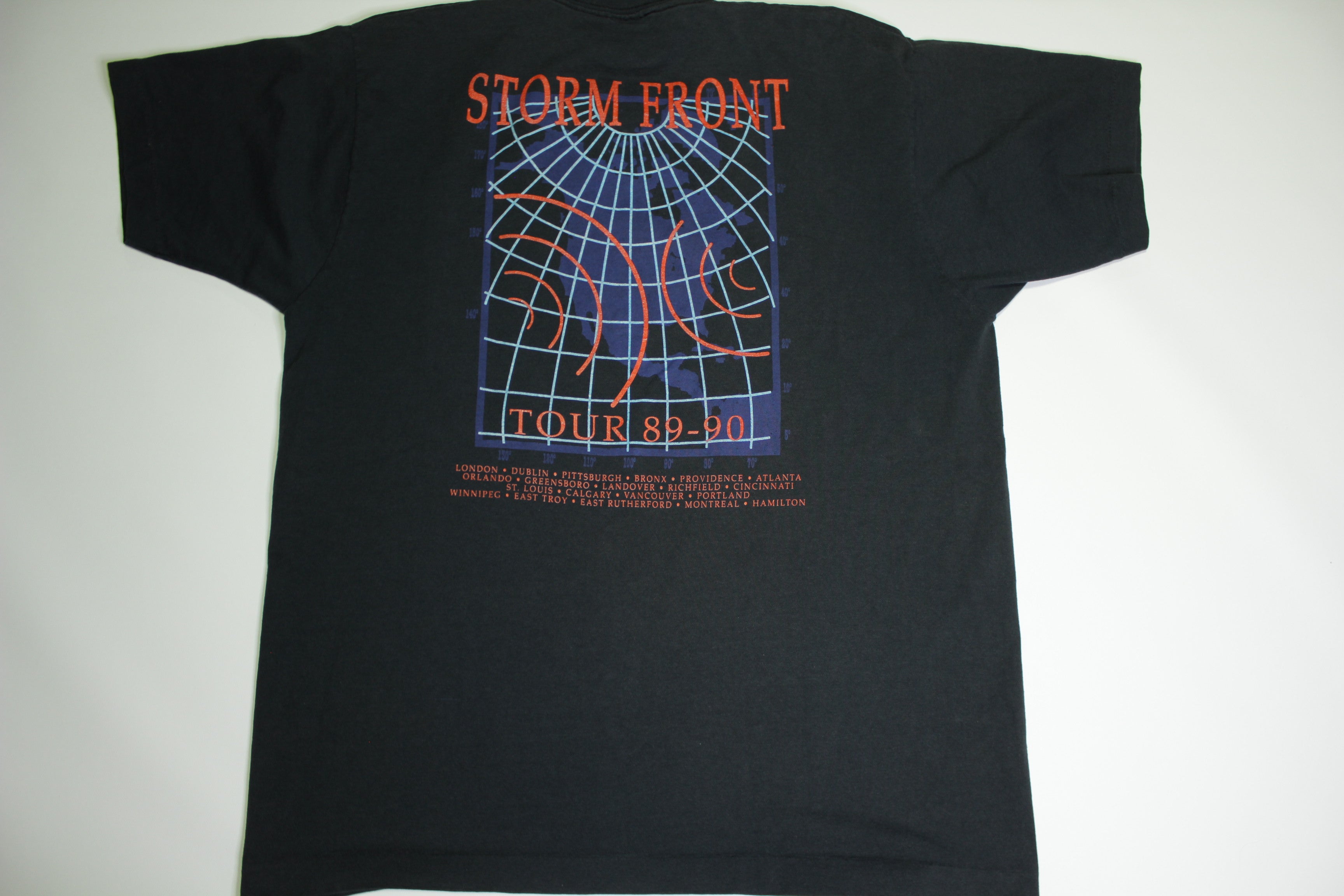 Billy Joel 1989-90 Storm Front Vintage 80's 90's Tour Concert T