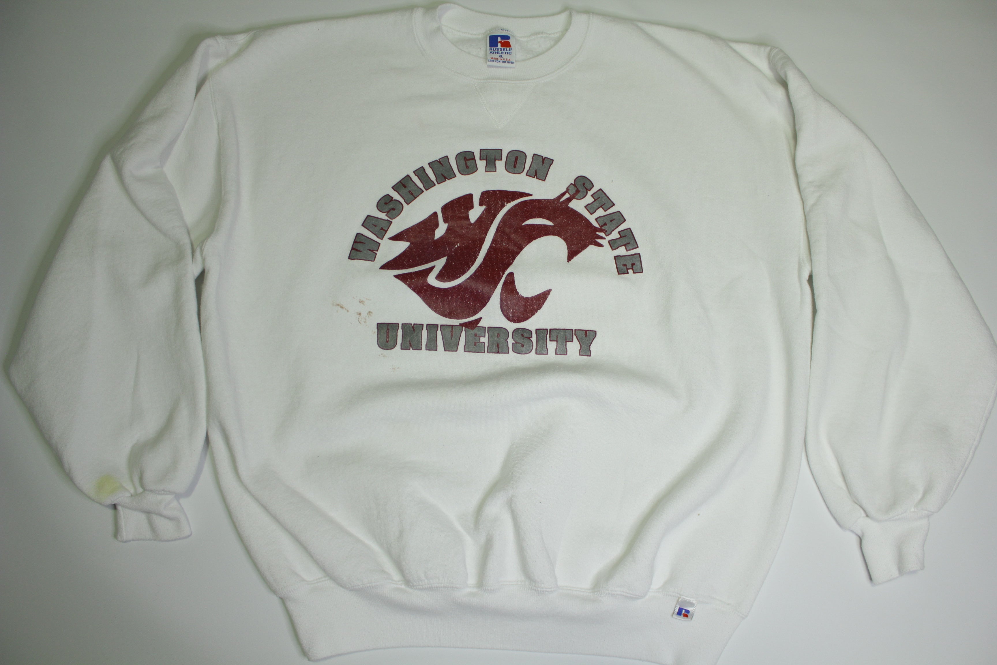 Washington University Long Sleeve T-Shirt | League Collegiate Wear | White | Medium