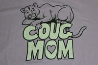 Coug Mom Washington State University 1984 WSU Cougars Vintage 80's Jerzees T-Shirt