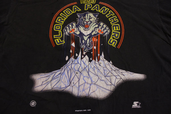 Florida Panthers 1993 Starter Hockey Made in USA Single Stitch 90s Vintage T-Shirt