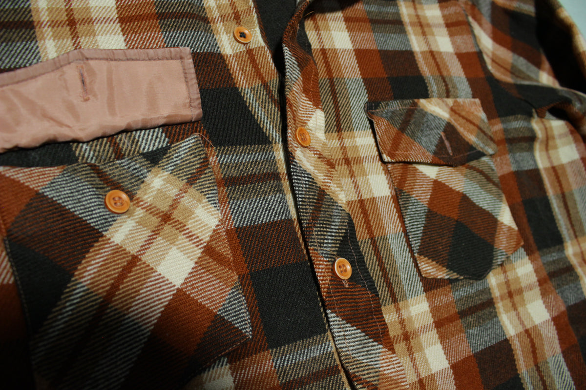 Kmart Sportsman Shirt Vintage 80's 70's Button Up Flannel