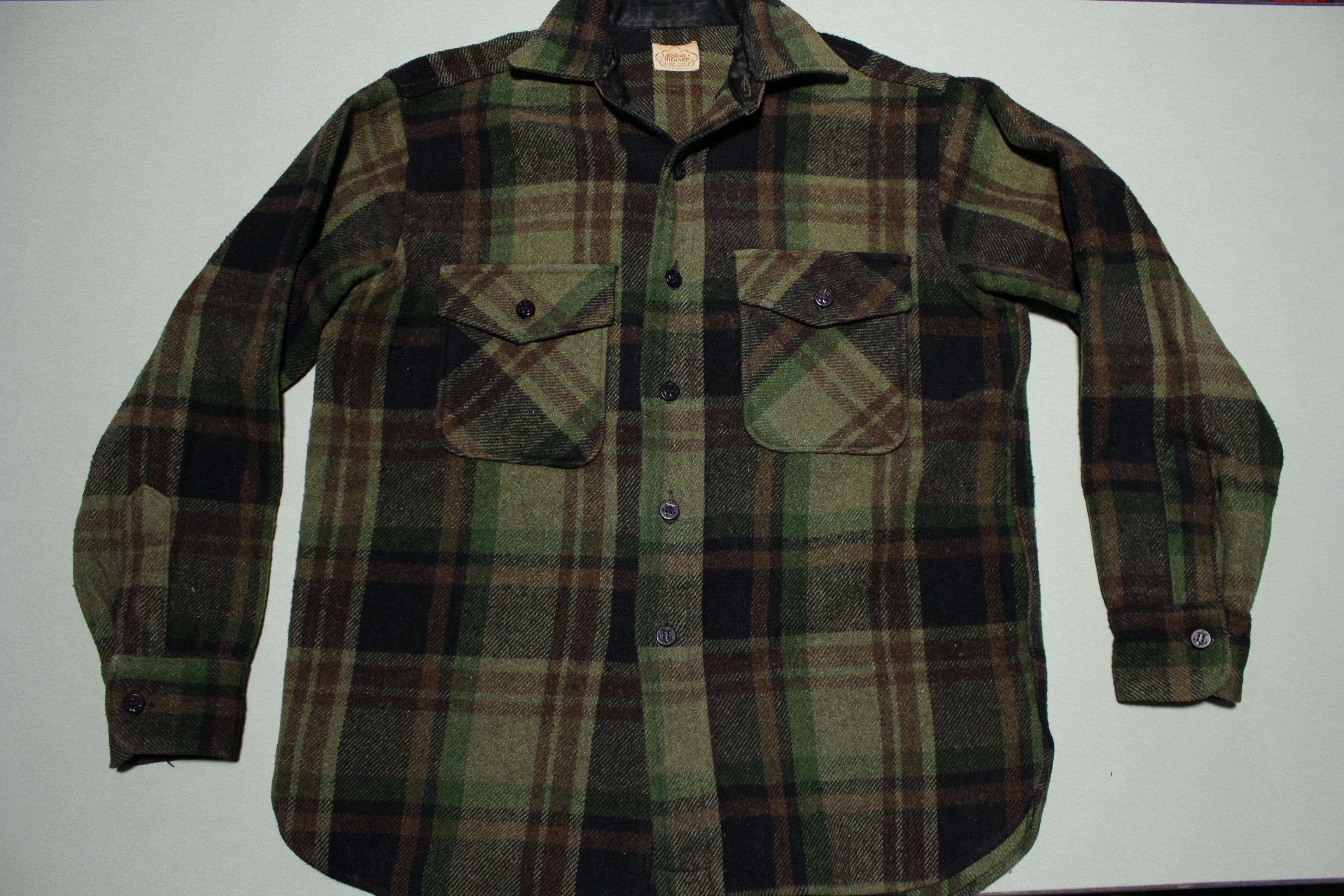 Roomy Richard Union Made Outerwear Vintage 50's 60's Flannel