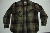 Roomy Richard Union Made Outerwear Vintage 50's 60's Flannel Button Up Shirt