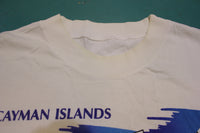 Cayman Islands Winds Sailing 90s Vintage Crew Neck T-Shirt