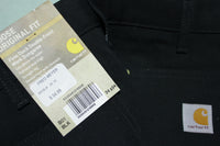 Carhartt B01 Double Knee Front Work Construction Utility Pants BLK Made in USA NWT