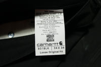 Carhartt B01 Double Knee Front Work Construction Utility Pants BLK Made in USA NWT