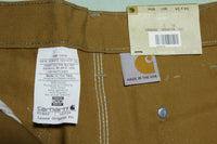 Carhartt B01 Double Knee Front Work Construction Utility Pants BRN Made in USA NWT
