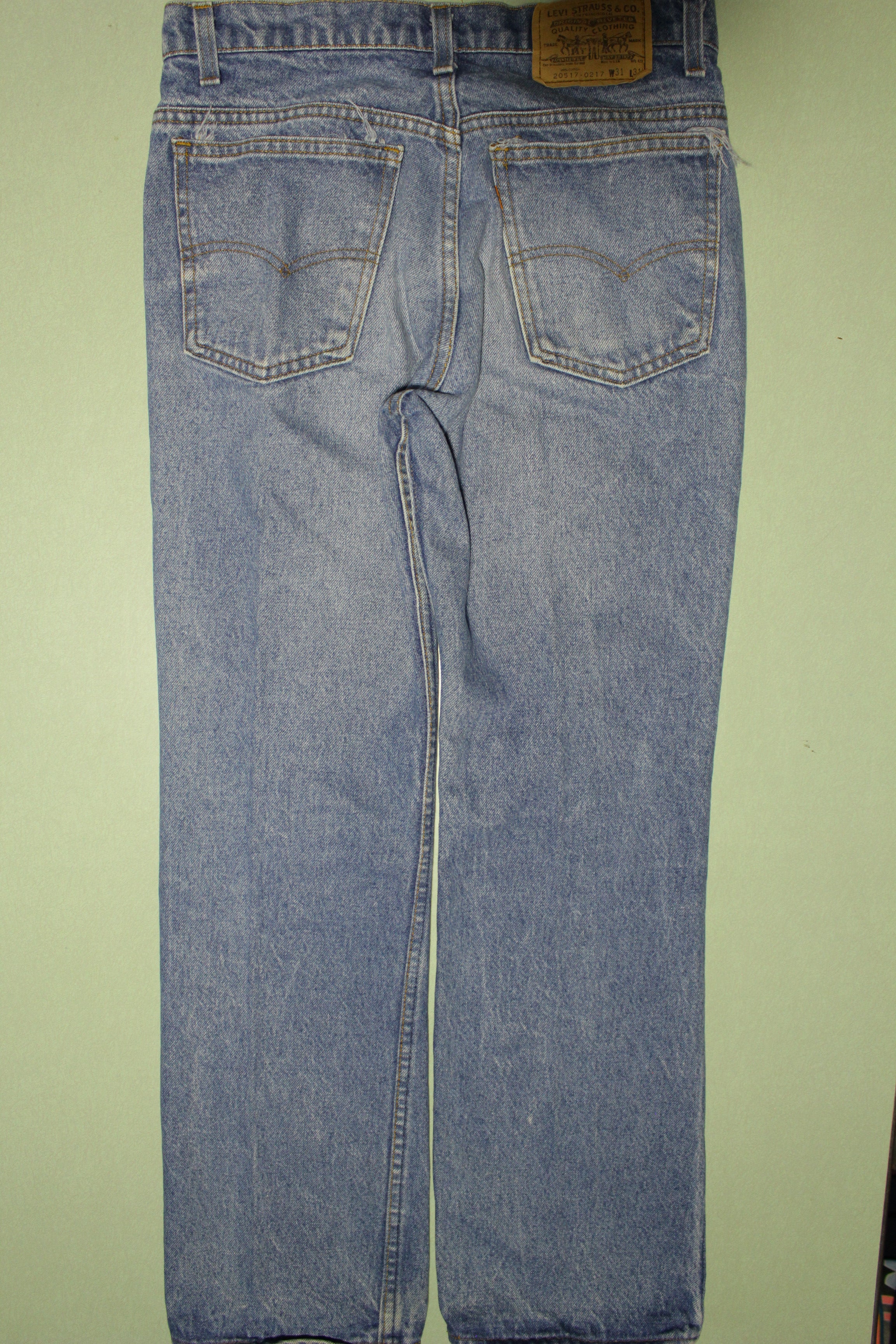 Levis Vintage 80s Orange Tab 517 Faded Denim Jeans Made in