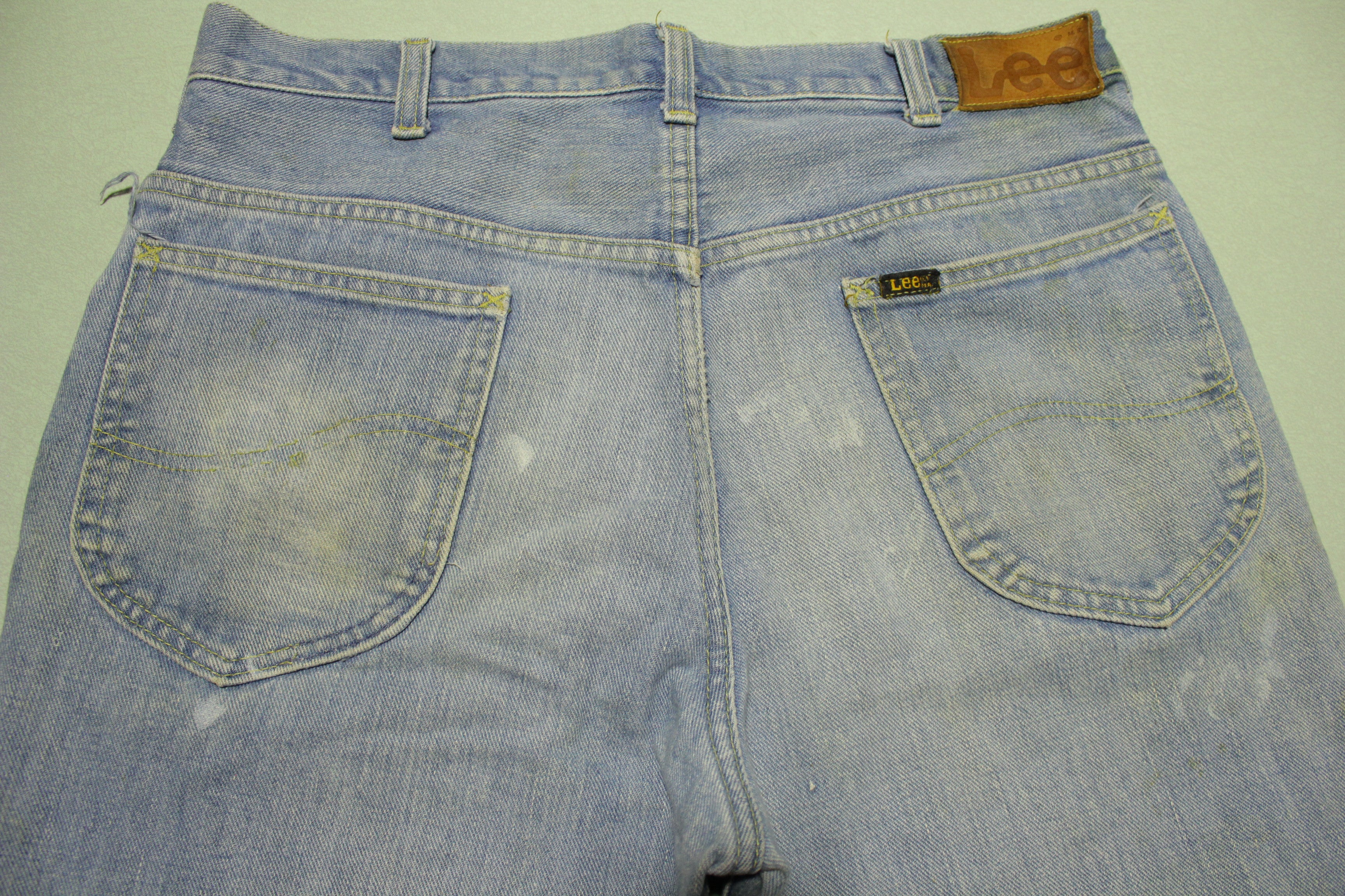 Lee Riders Vintage 70s Talon 42 Zipper Faded Hippy Flare Jeans