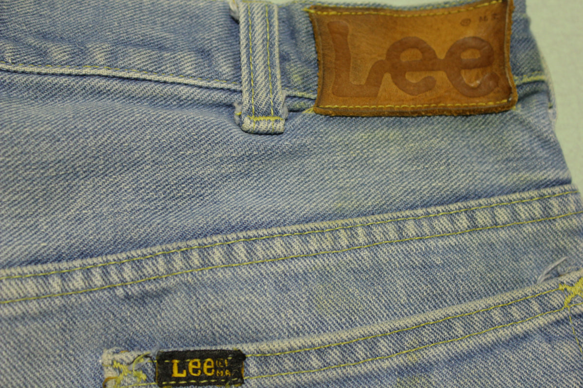 Lee Riders Vintage 70s Talon 42 Zipper Faded Hippy Flare Jeans